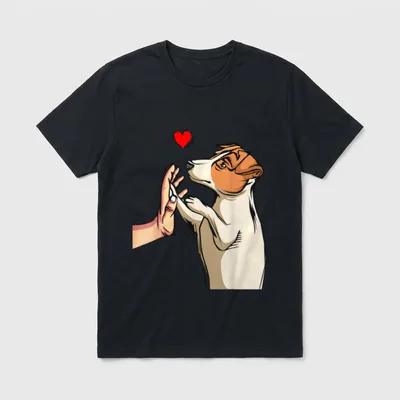 Jack Russell Terrier Liebe Hunde T-Shirt – Klassisches T-Shirt in Schwarz