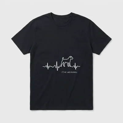 Jack Russell Terrier Jack Russel T-Shirt – Klassisches T-Shirt in Schwarz
