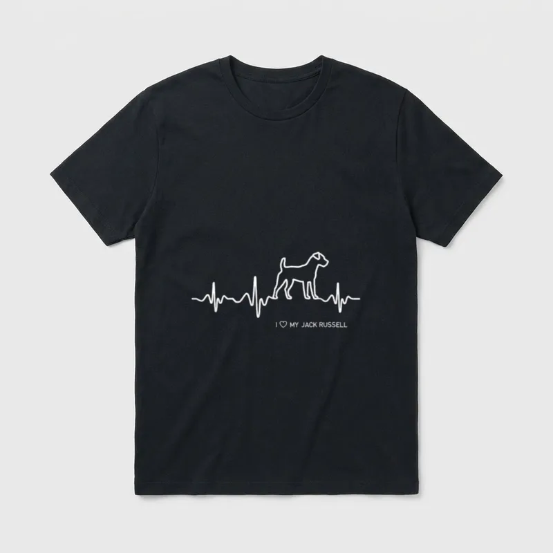Jack Russell Terrier Jack Russel T-Shirt – Klassisches T-Shirt in Schwarz