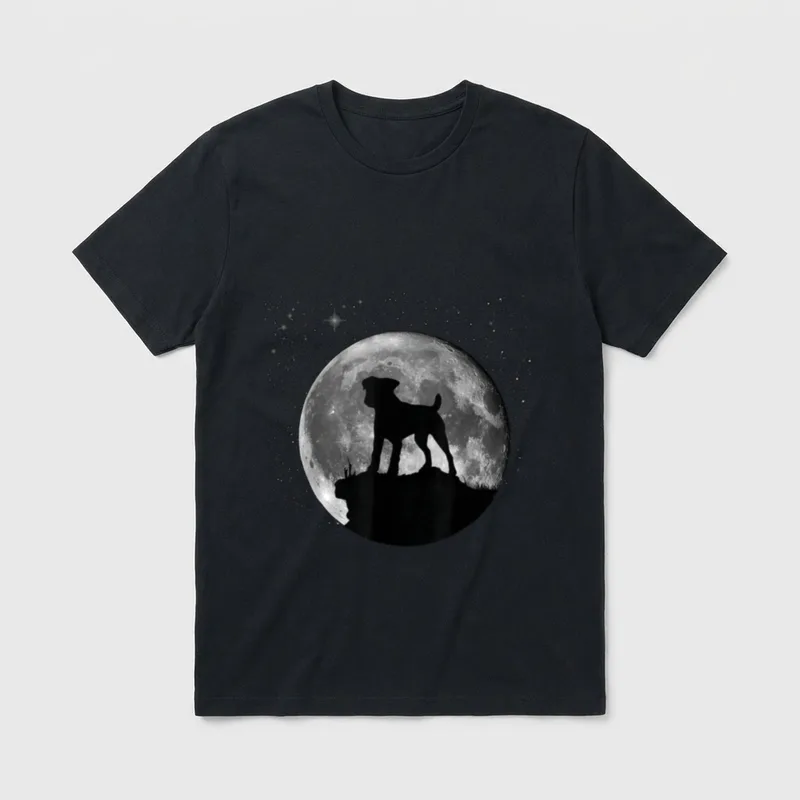 Parson Russell Terrier Hunde T-Shirt – Klassisches T-Shirt in Schwarz