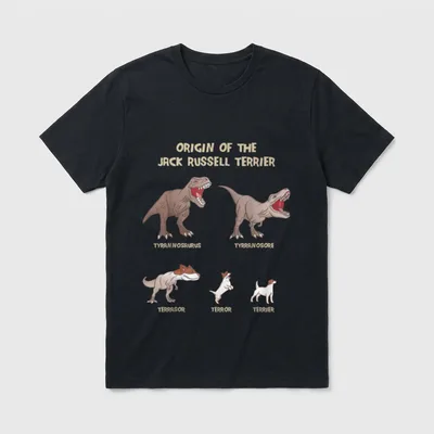 Origin of the Jack T-Shirt – Klassisches T-Shirt in Schwarz