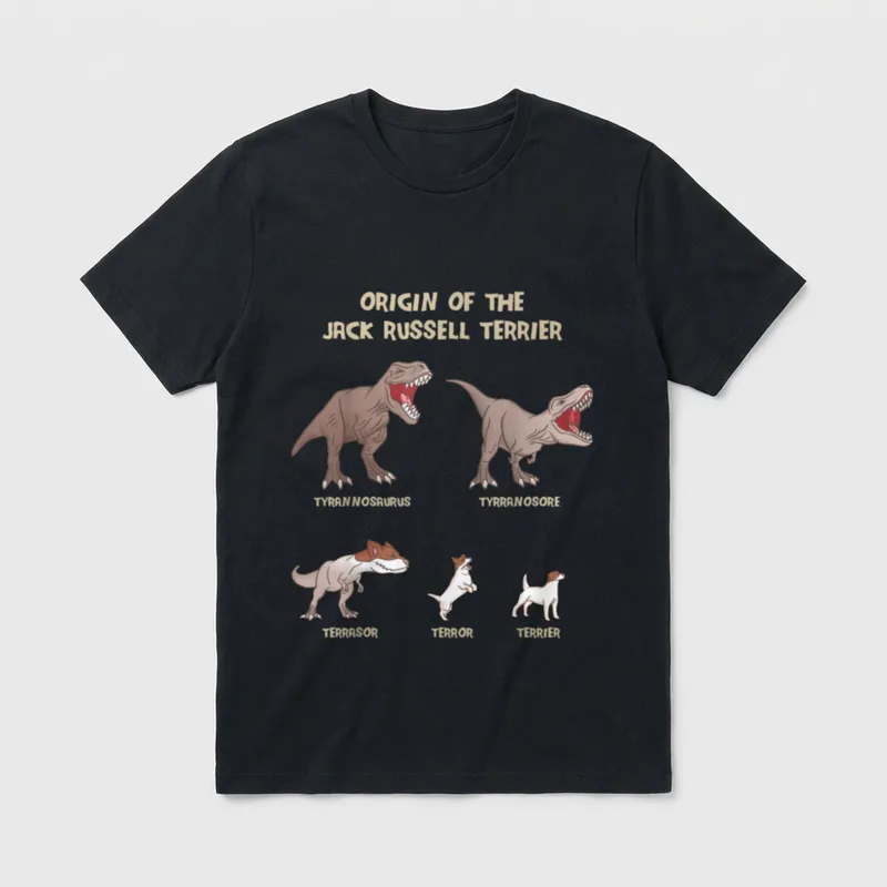 Origin of the Jack T-Shirt – Klassisches T-Shirt in Schwarz