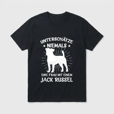 Jack Russell Terrier Hund Jacky T-Shirt – Klassisches T-Shirt in Schwarz