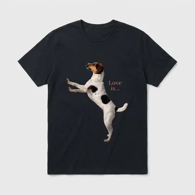 Jack Russell Terrier Mama T-Shirt – Klassisches T-Shirt in Schwarz