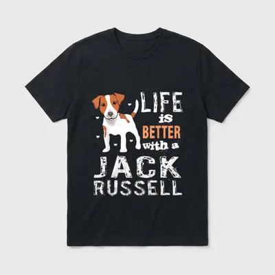 Jack Russell Terrier Hunde Fans T-Shirt – Klassisches T-Shirt in Schwarz