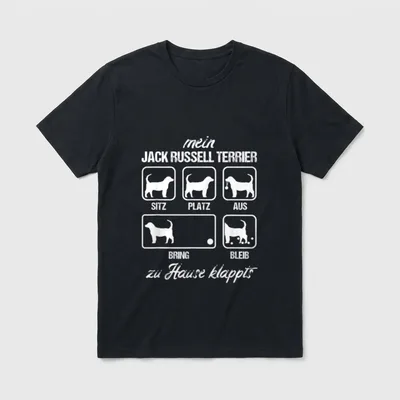 Mein Jack Russell Terrier T-Shirt – Klassisches T-Shirt in Schwarz