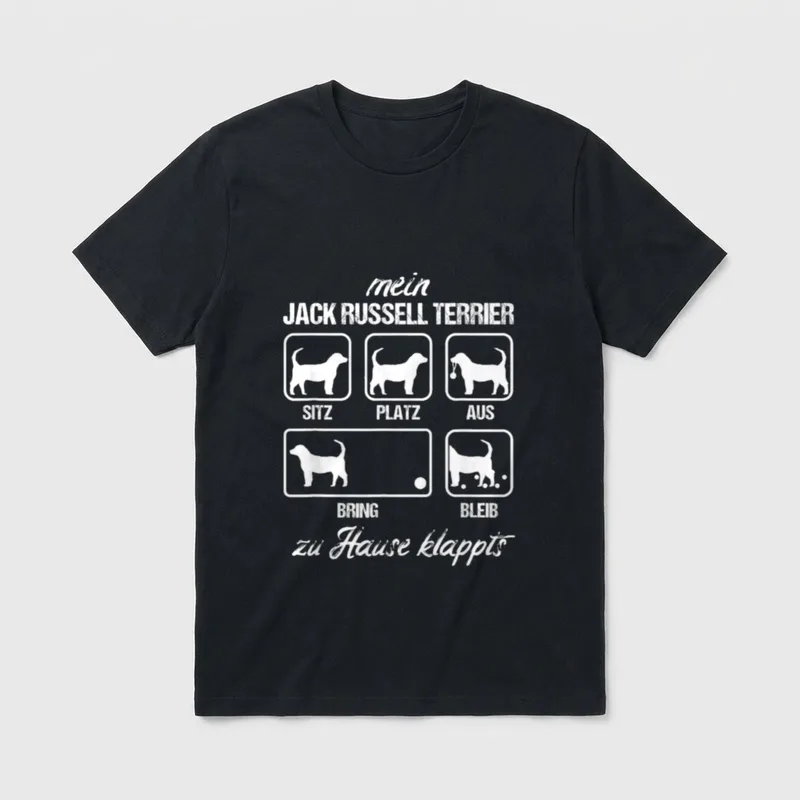Mein Jack Russell Terrier T-Shirt – Klassisches T-Shirt in Schwarz
