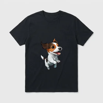 Hunde Jack Russel Terrier T-Shirt 0032 – Klassisches T-Shirt in Schwarz