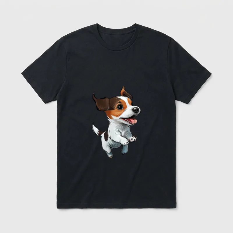 Hunde Jack Russel Terrier T-Shirt 0032 – Klassisches T-Shirt in Schwarz