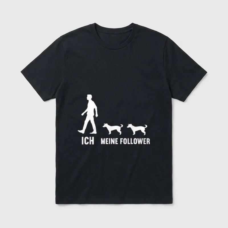 Ich Meine Follower Jack T-Shirt – Klassisches T-Shirt in Schwarz