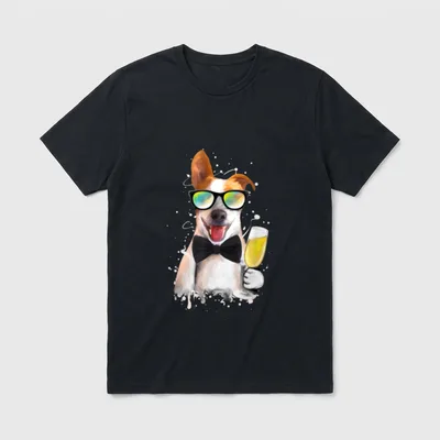 Jack Russell Terrier lustiger T-Shirt – Klassisches T-Shirt in Schwarz