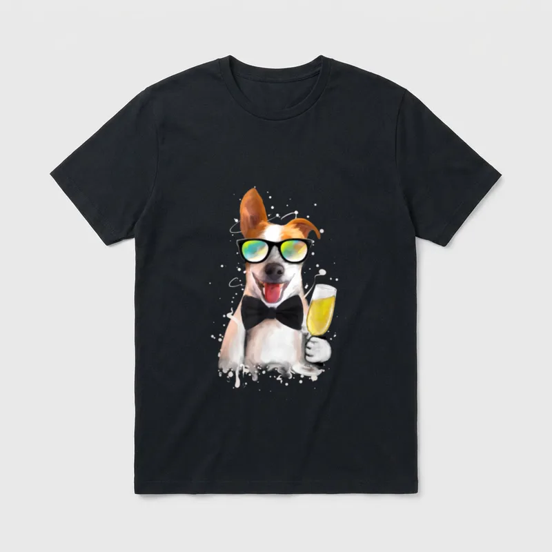 Jack Russell Terrier lustiger T-Shirt – Klassisches T-Shirt in Schwarz