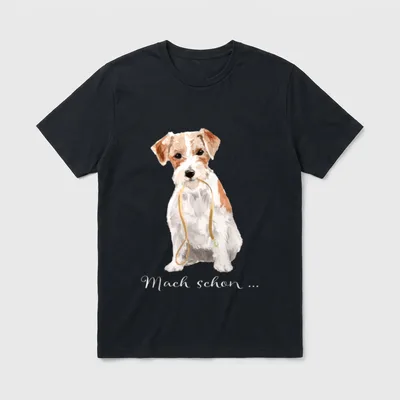 Jack Russell Terrier T-Shirt 0040 – Klassisches T-Shirt in Schwarz