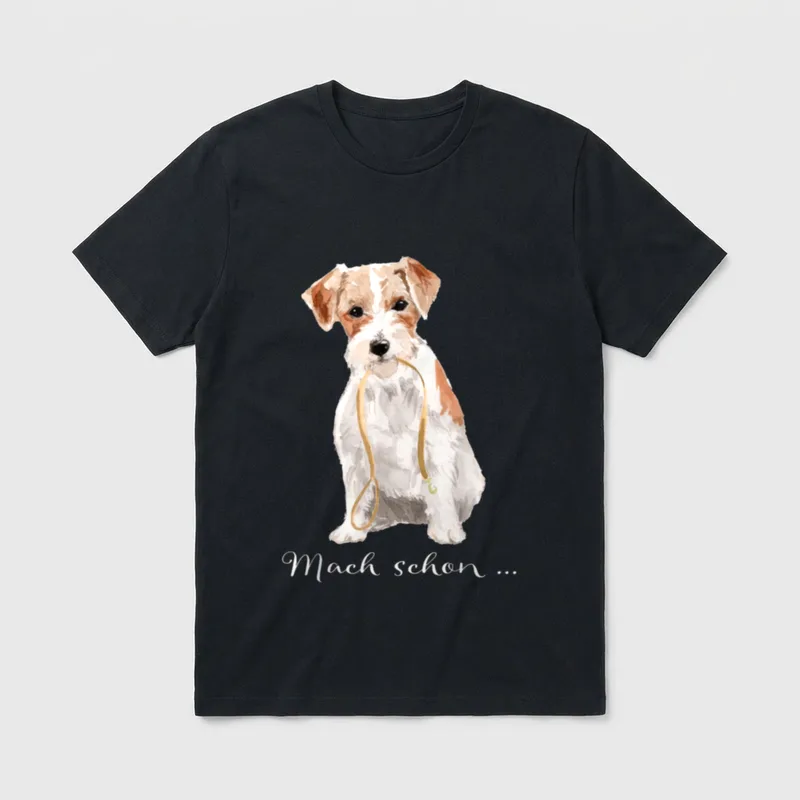 Jack Russell Terrier T-Shirt 0040 – Klassisches T-Shirt in Schwarz