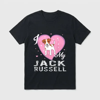 Ich liebt ihriger Terrier T-Shirt – Klassisches T-Shirt in Schwarz