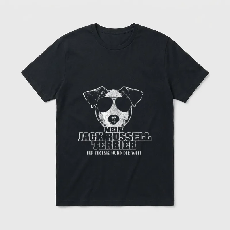 Mein Jack Russell Terrier T-Shirt 0044 – Klassisches T-Shirt in Schwarz