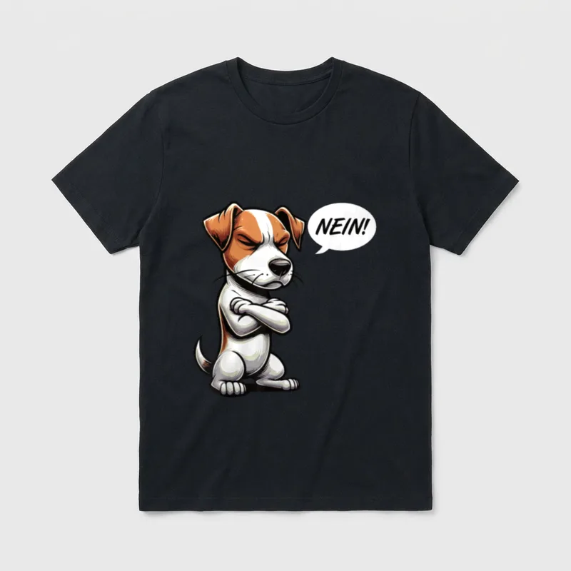 Nein Jack Russell terrier T-Shirt – Klassisches T-Shirt in Schwarz