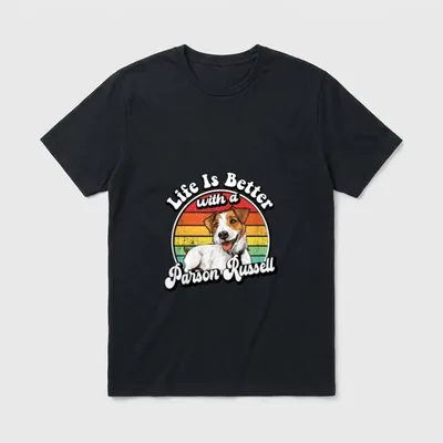 Funny Retro Vintage Life T-Shirt – Klassisches T-Shirt in Schwarz