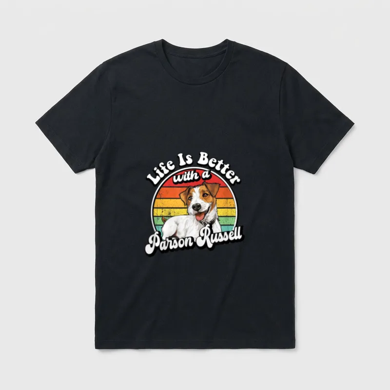 Funny Retro Vintage Life T-Shirt – Klassisches T-Shirt in Schwarz