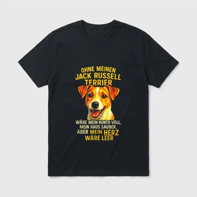 Ohne Meinen Jack Russell T-Shirt – Klassisches T-Shirt in Schwarz