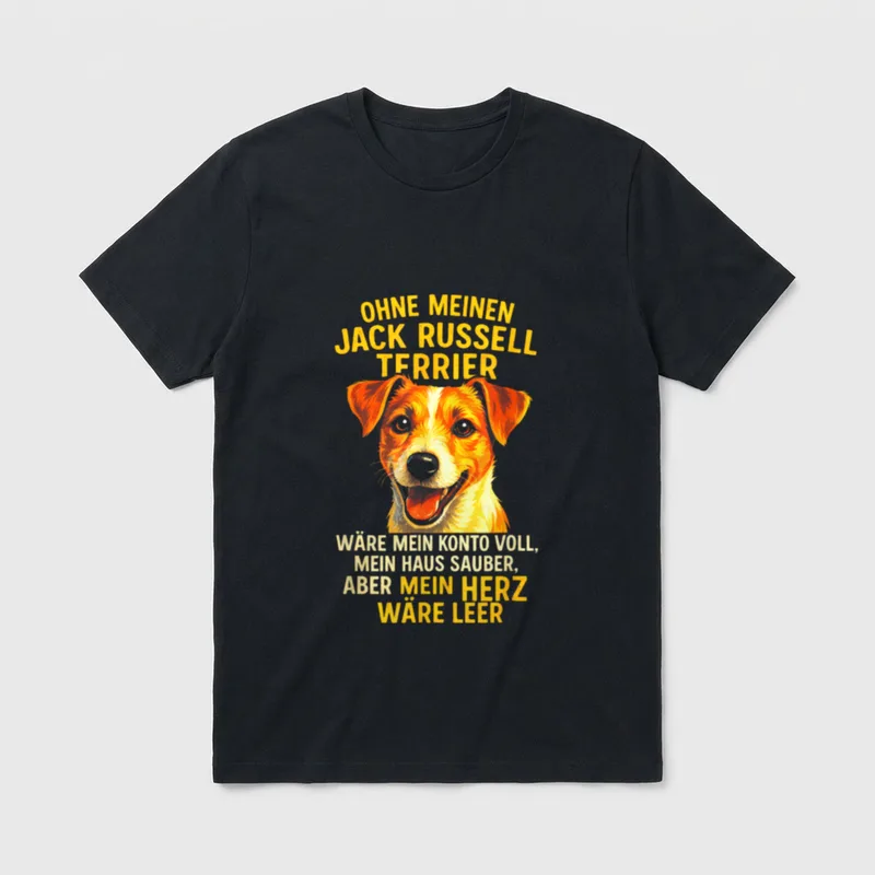 Ohne Meinen Jack Russell T-Shirt – Klassisches T-Shirt in Schwarz