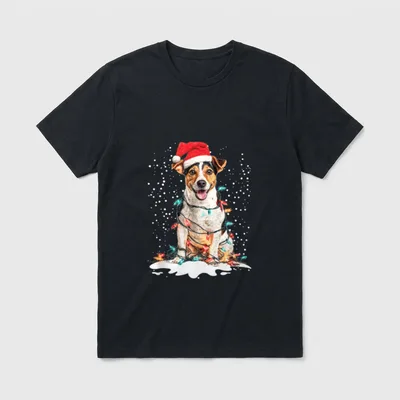 Hund Xmas Männer Frauen T-Shirt – Klassisches T-Shirt in Schwarz