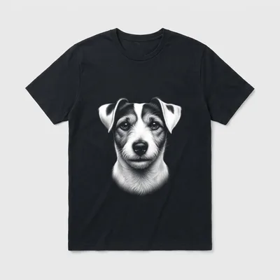 Realistisches Jack Russell Terrier T-Shirt – Klassisches T-Shirt in Schwarz