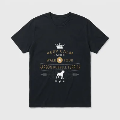 Parson Russell Terrier Hunderasse T-Shirt – Klassisches T-Shirt in Schwarz