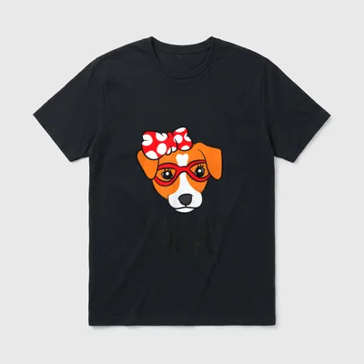 Jack Russel Terrier Mutter T-Shirt – Klassisches T-Shirt in Schwarz
