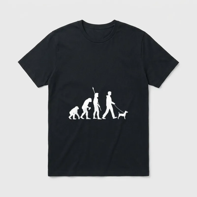 Jack Russell Terrier T-Shirt 0074 – Klassisches T-Shirt in Schwarz