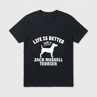 Jack Russell Terrier T-Shirt 0080 – Klassisches T-Shirt in Schwarz
