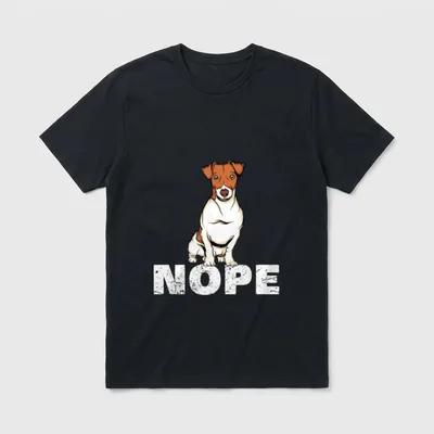 Jack Russell Terrier T-Shirt 0081 – Klassisches T-Shirt in Schwarz