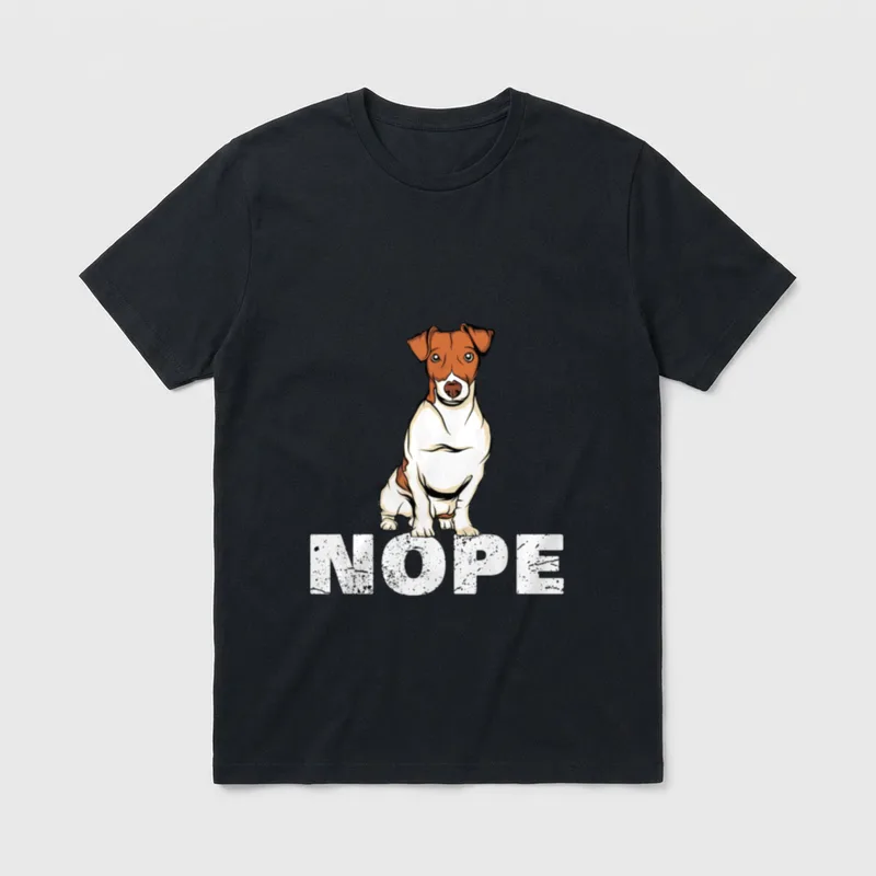 Jack Russell Terrier T-Shirt 0081 – Klassisches T-Shirt in Schwarz