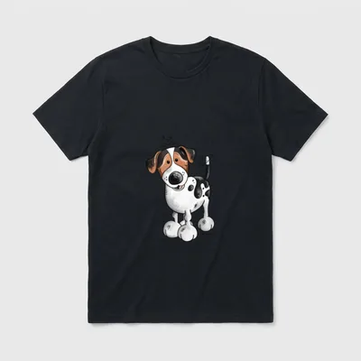 Knuffiger Jack Russell Terrier T-Shirt – Klassisches T-Shirt in Schwarz