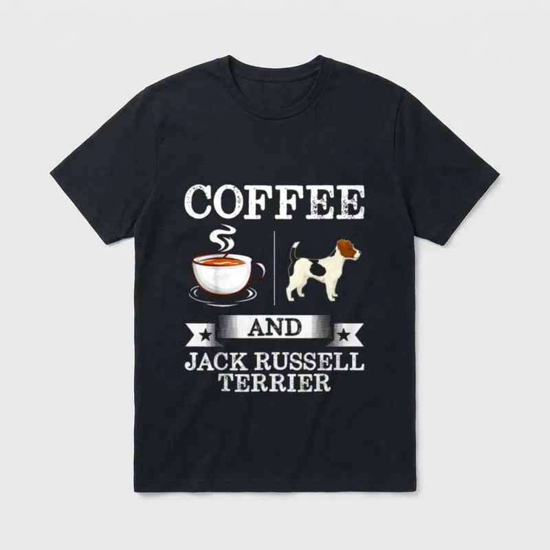 Jack Russell Terrier Kaffee T-Shirt – Klassisches T-Shirt in Schwarz