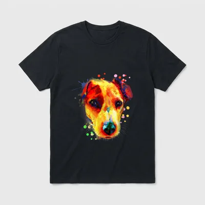 Jack Russell Terrier T-Shirt 0091 – Klassisches T-Shirt in Schwarz