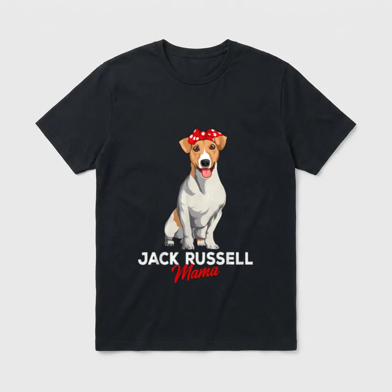 Jack Russell Terrier Mama Frauchen T-Shirt – Klassisches T-Shirt in Schwarz
