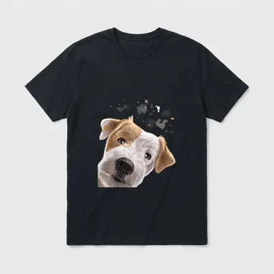 Neugieriger Parson Russell Terrier T-Shirt – Klassisches T-Shirt in Schwarz