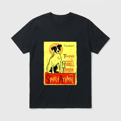 Parson Russell Terrier Hundekunst T-Shirt – Klassisches T-Shirt in Schwarz