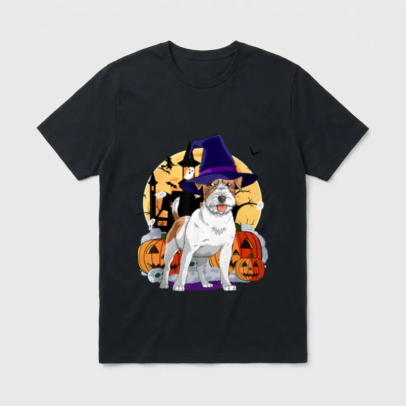 Parson Russell Terrier Halloween T-Shirt – Klassisches T-Shirt in Schwarz