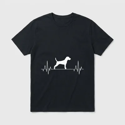 Parson Russell Terrier Herzschlag T-Shirt – Klassisches T-Shirt in Schwarz