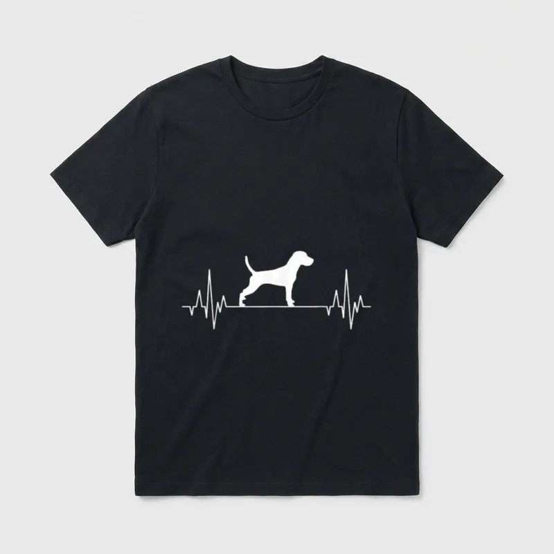 Parson Russell Terrier Herzschlag T-Shirt – Klassisches T-Shirt in Schwarz
