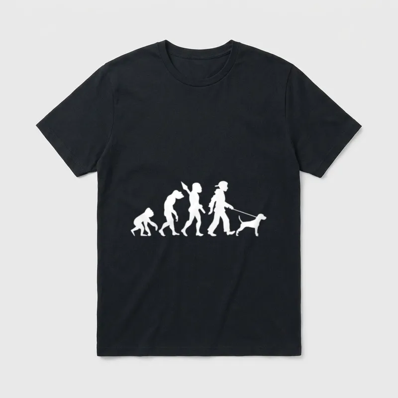 Parson Russell Terrier Evolution T-Shirt – Klassisches T-Shirt in Schwarz