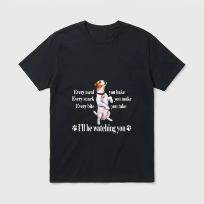 Mens Womens Watching Every T-Shirt – Klassisches T-Shirt in Schwarz