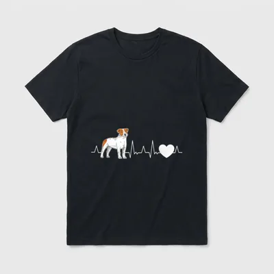 Parson Russell Terrier Herzschlag Jack T-Shirt – Klassisches T-Shirt in Schwarz