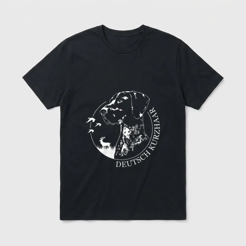 Deutsch Kurzhaar Jagdhunde Hunde T-Shirt – Klassisches T-Shirt in Schwarz