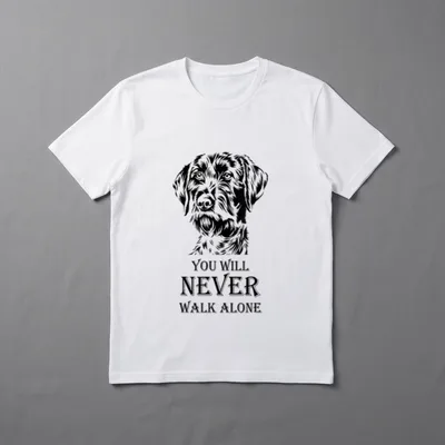 Jäger Deutsch Drahthaar Jagdhund T-Shirt – Klassisches T-Shirt in Schwarz