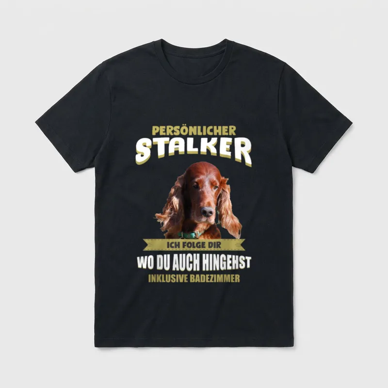 Irish Red Setter Irish T-Shirt – Klassisches T-Shirt in Schwarz