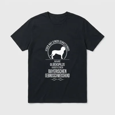 Bayerischer Gebirgsschweisshund Schutzengel Hund T-Shirt – Klassisches T-Shirt in Schwarz
