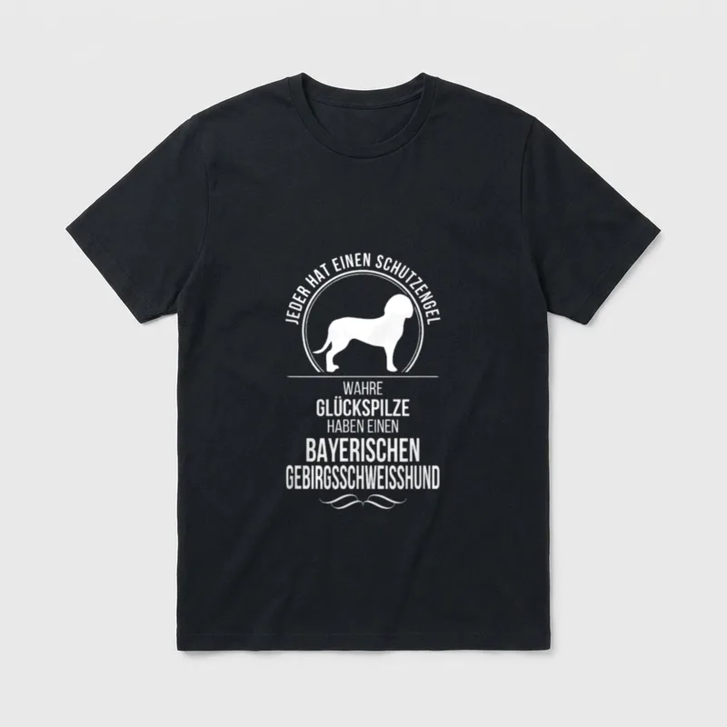 Bayerischer Gebirgsschweisshund Schutzengel Hund T-Shirt – Klassisches T-Shirt in Schwarz